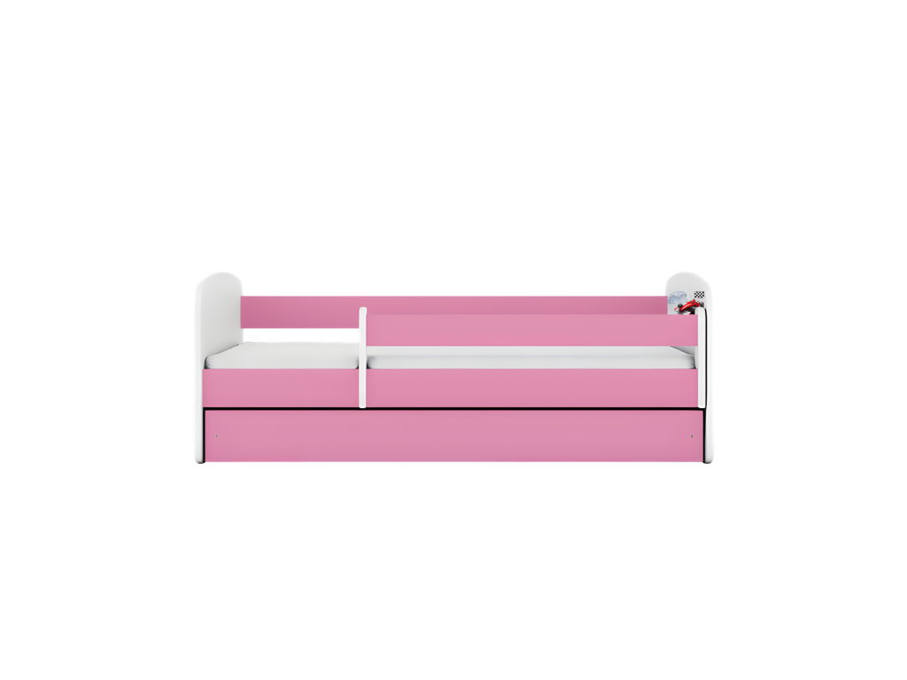 Mattress, Wood, Pink, 70 x 140 cm