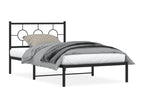 Bed Base, Metal, Black, 107 x 203 cm