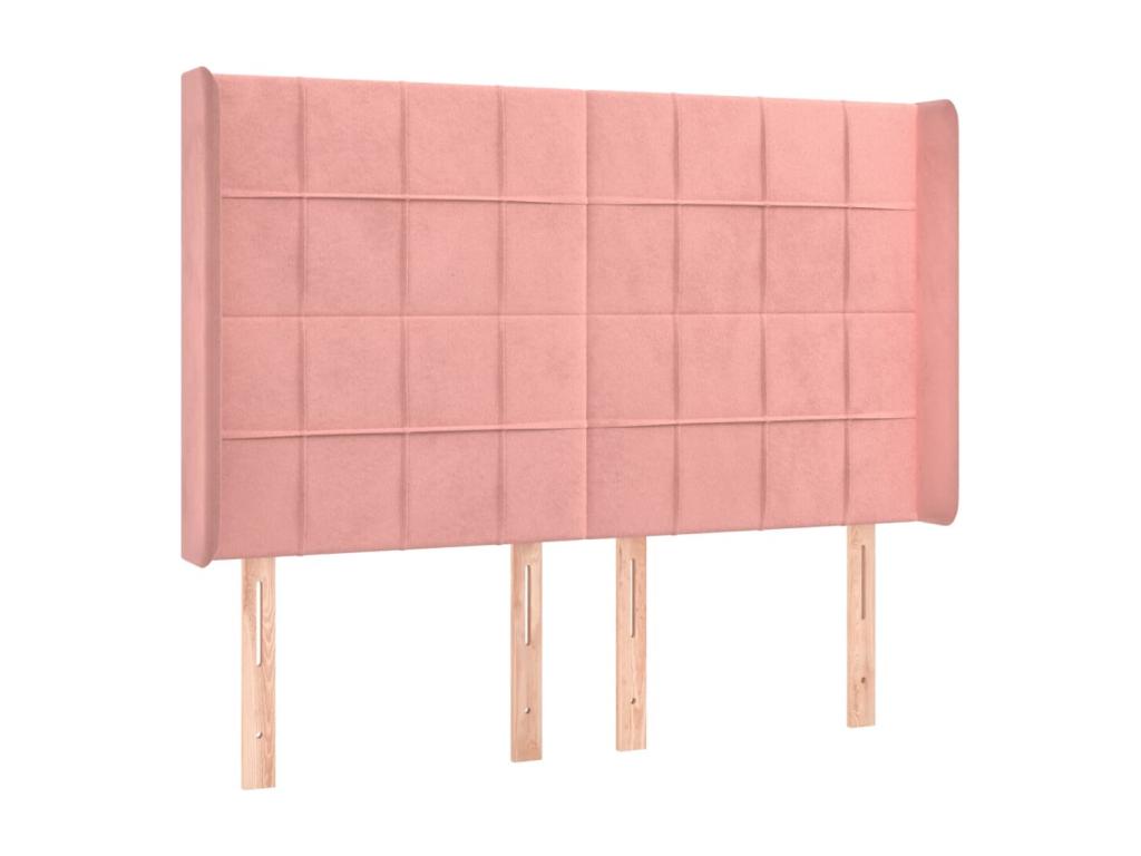 Mattress, Velvet, Pink, 140 x 190 cm