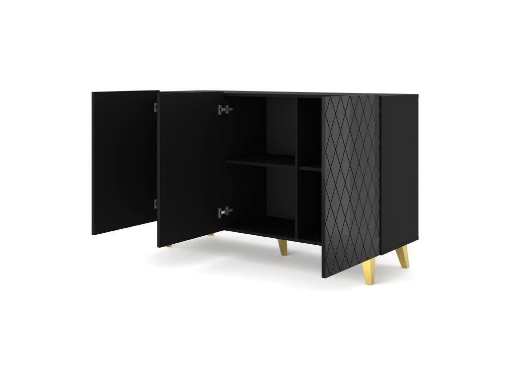 Sideboard, Wood, Black