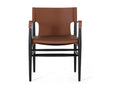 Armchair, Leather Upholstery, Brown