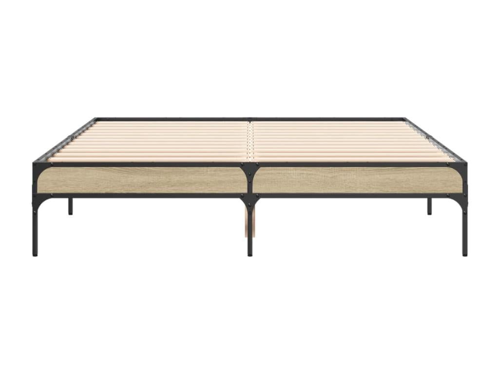 Bed Base, Wood, Brown, 135 x 190 cm
