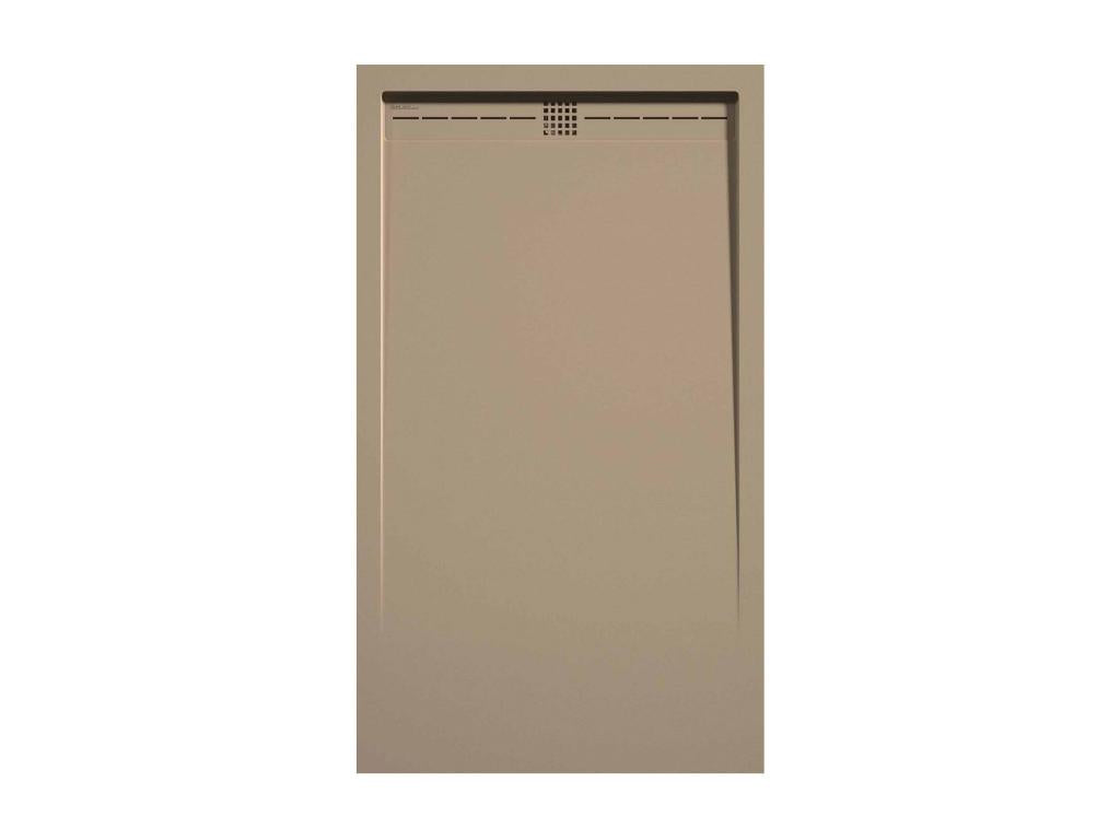 Shower Tray, Resin, Naturel Clair, 140 x 70 cm