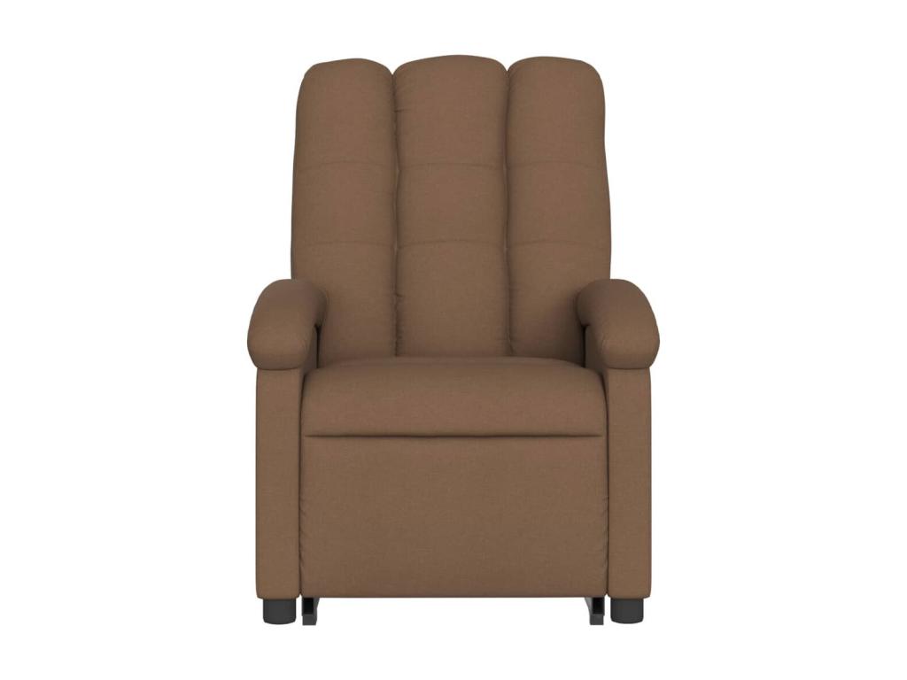 Armchair, Fabric Upholstery, Brown