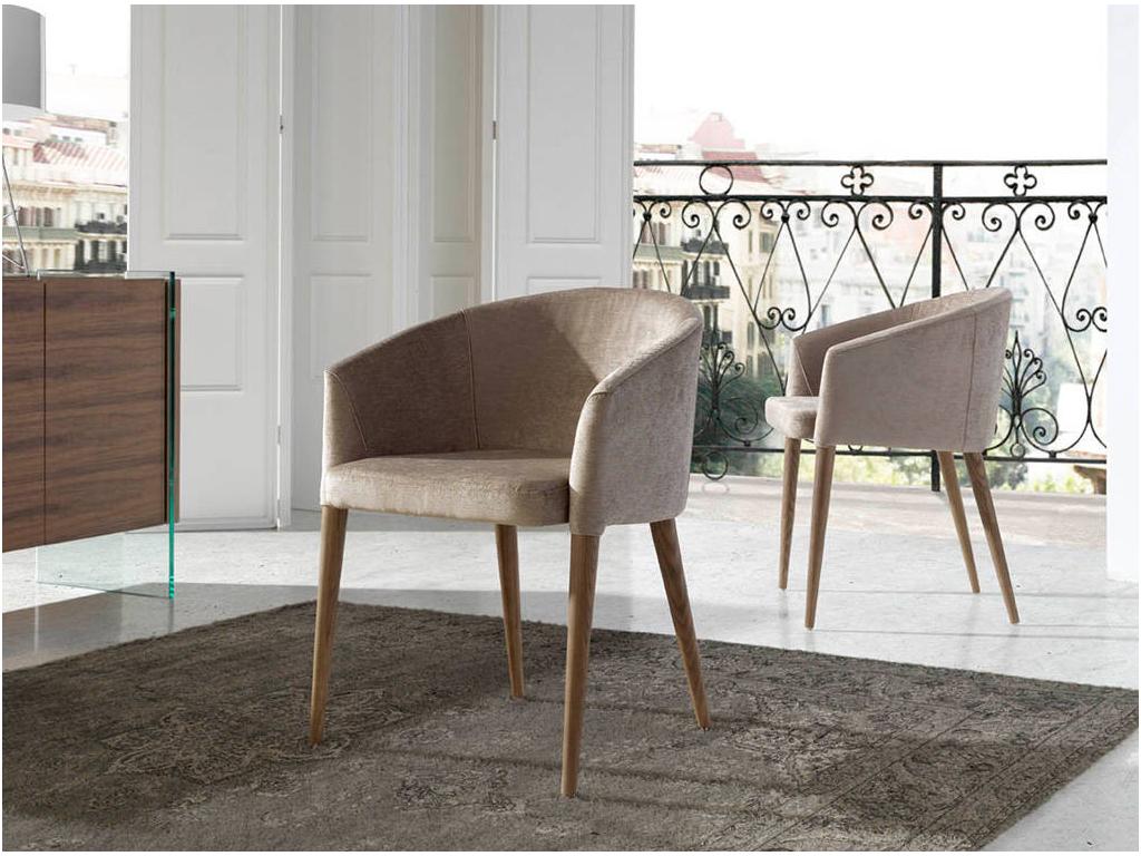 Armchair, Fabric Upholstery, Black