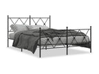 Bed Base, Metal, Black, 140 x 200