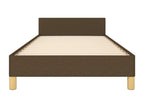 Bed Base, Fabric, Brown, 100 x 200 cm