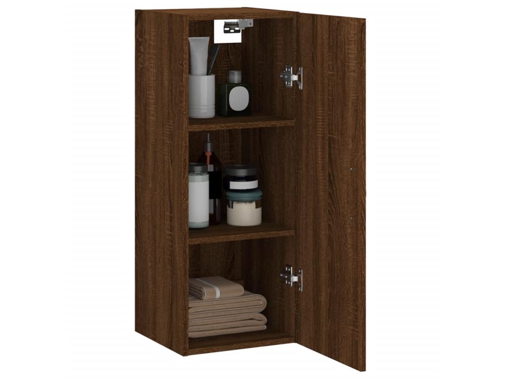 Wardrobe, Wood, Brown, 34 x 90 cm