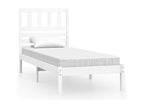 Bed Base, Wood, White, 75 x 190 m