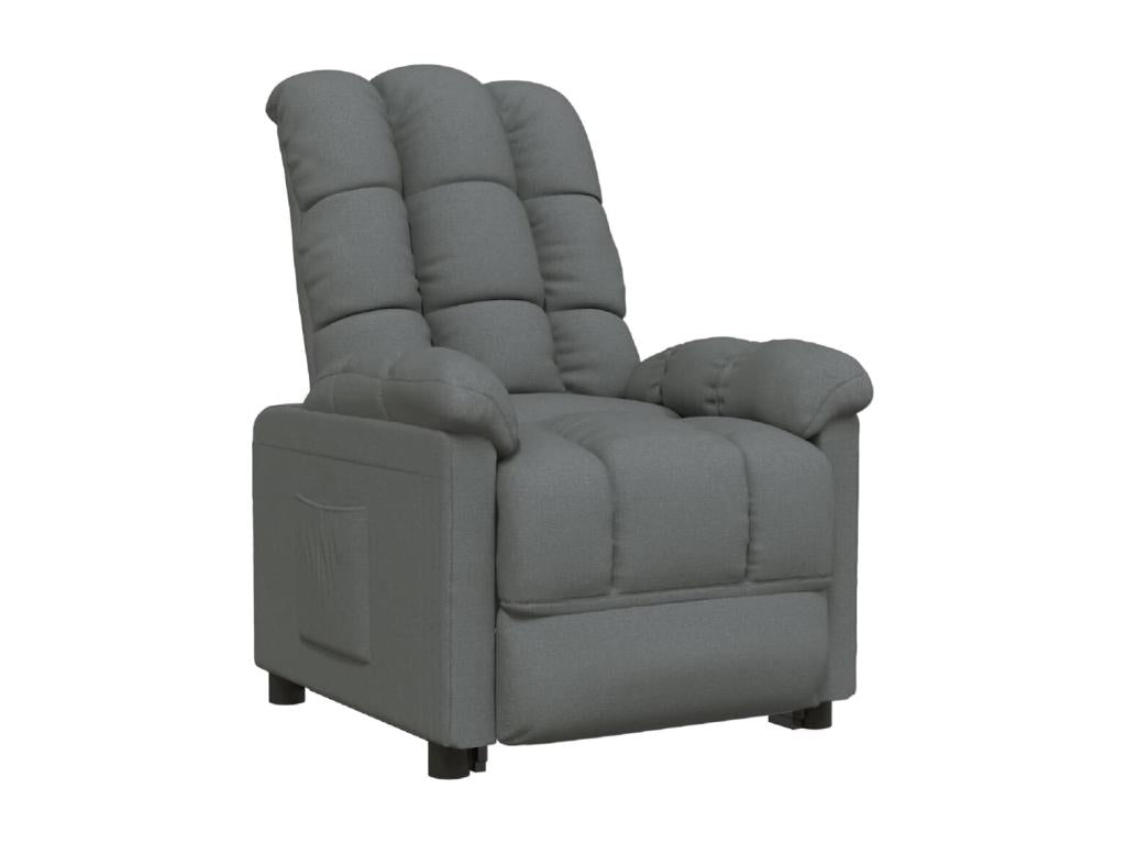Armchair, Fabric Upholstery, Gray