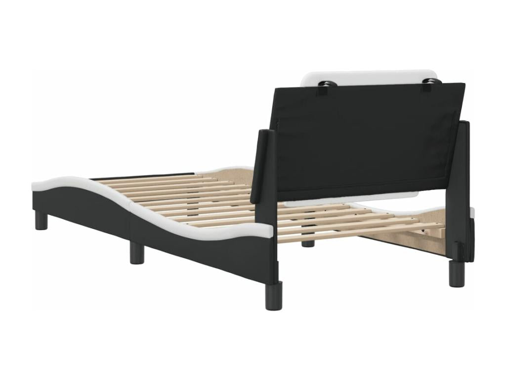 Mattress, Faux Leather, White, 80 x 200 cm