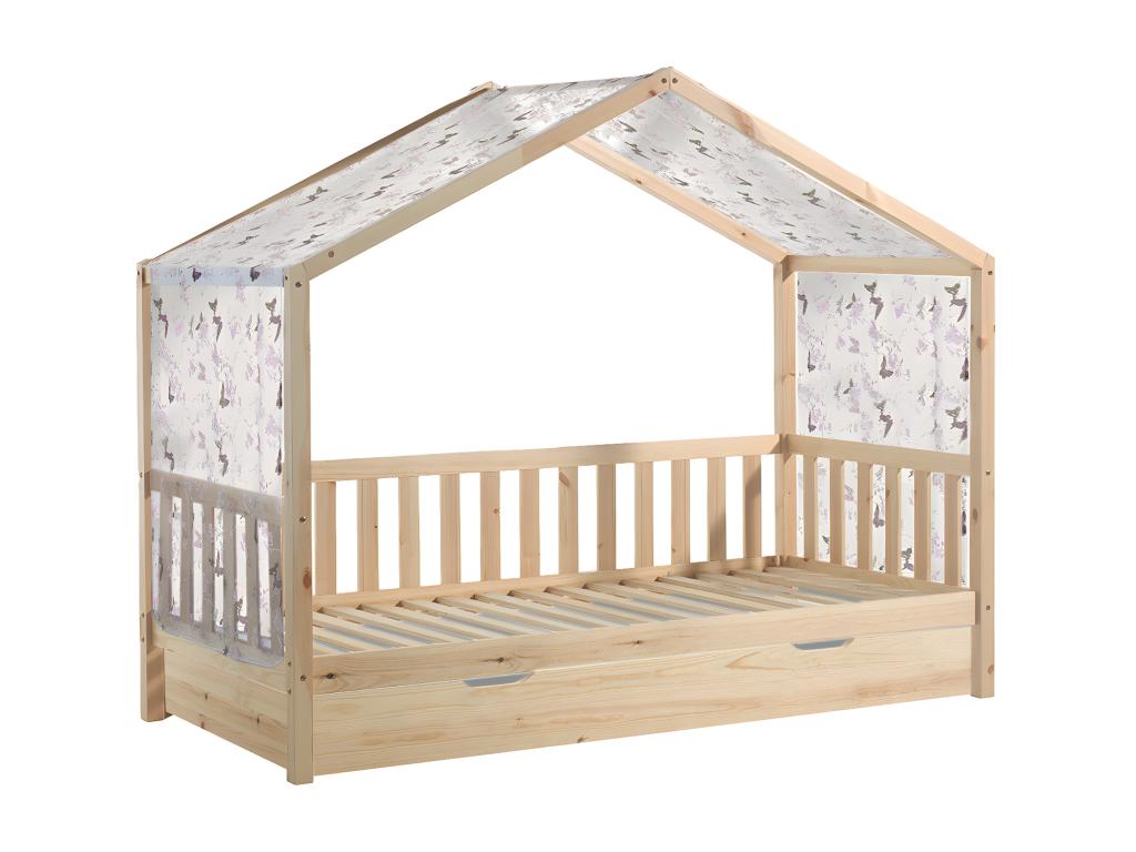 Mattress, Wood, Naturel Clair, 90 x 200 cm