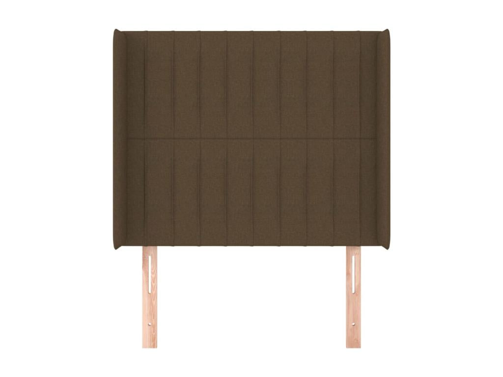 Headboard, Fabric Upholstery, Brown, 93 x 16 x 118 cm