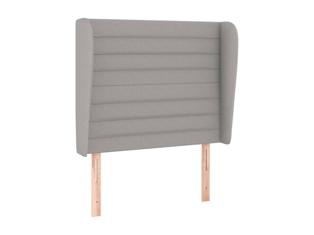 Headboard, Fabric Upholstery, Gray, 103 x 23 x 118 cm