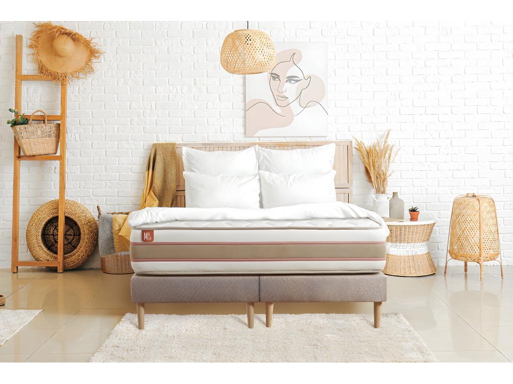 Bed Base, Beige, 200 x 200 cm