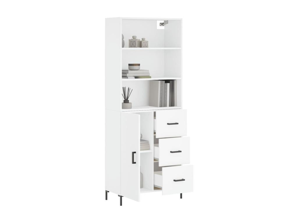 Sideboard, Wood, White, 34 x 180 cm