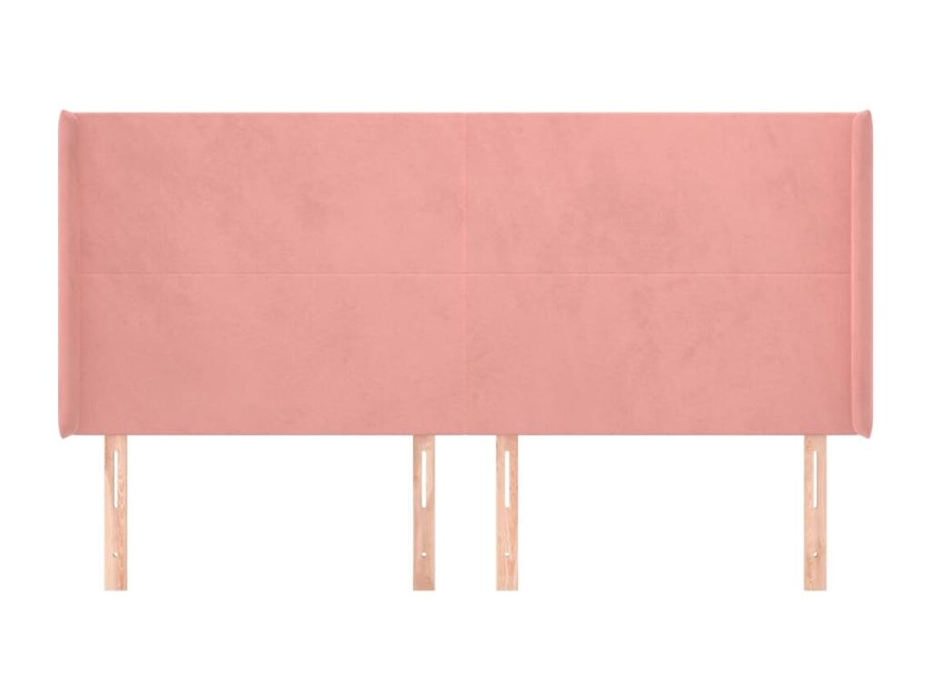 Headboard, Velvet Upholstery, Pink, 183 x 16 x 118 cm
