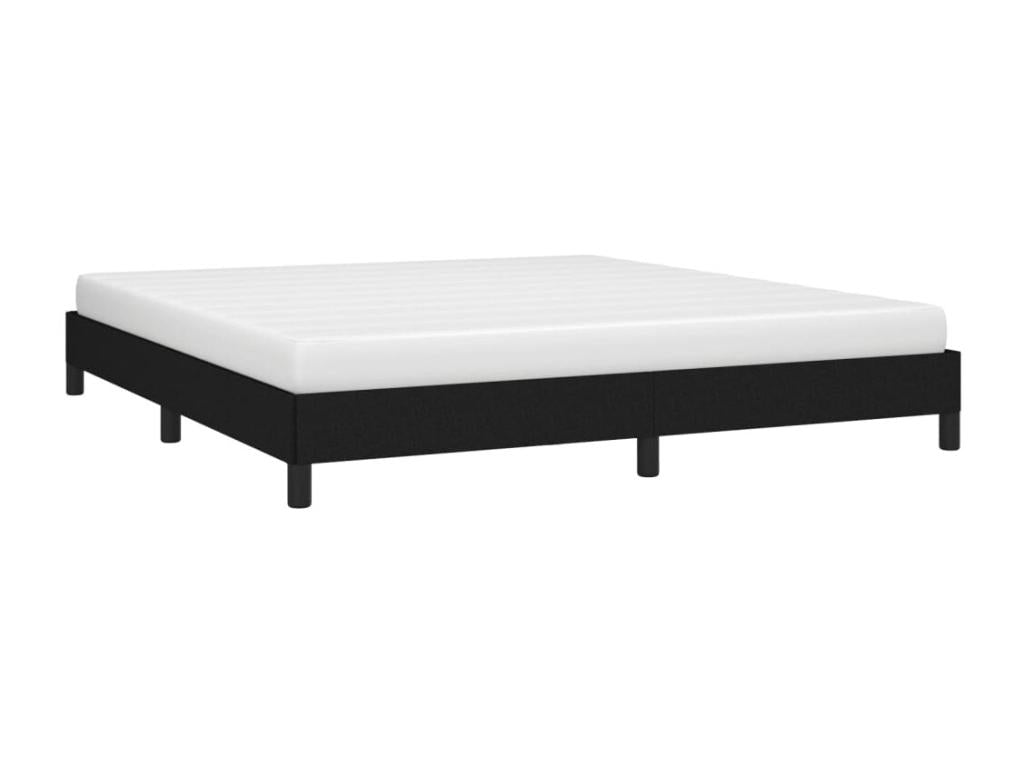 Bed Base, Fabric, Black, 180 x 200 cm