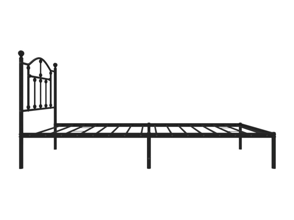 Bed Base, Metal, Black, 80 x 200 cm