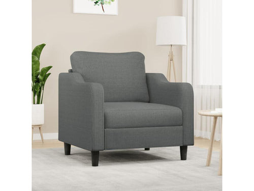 Armchair, Fabric Upholstery, Gray