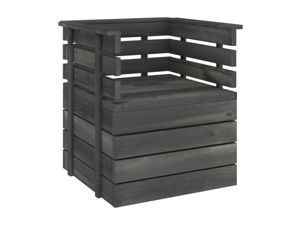 Mirror, 5-Piece, Wood, Gray