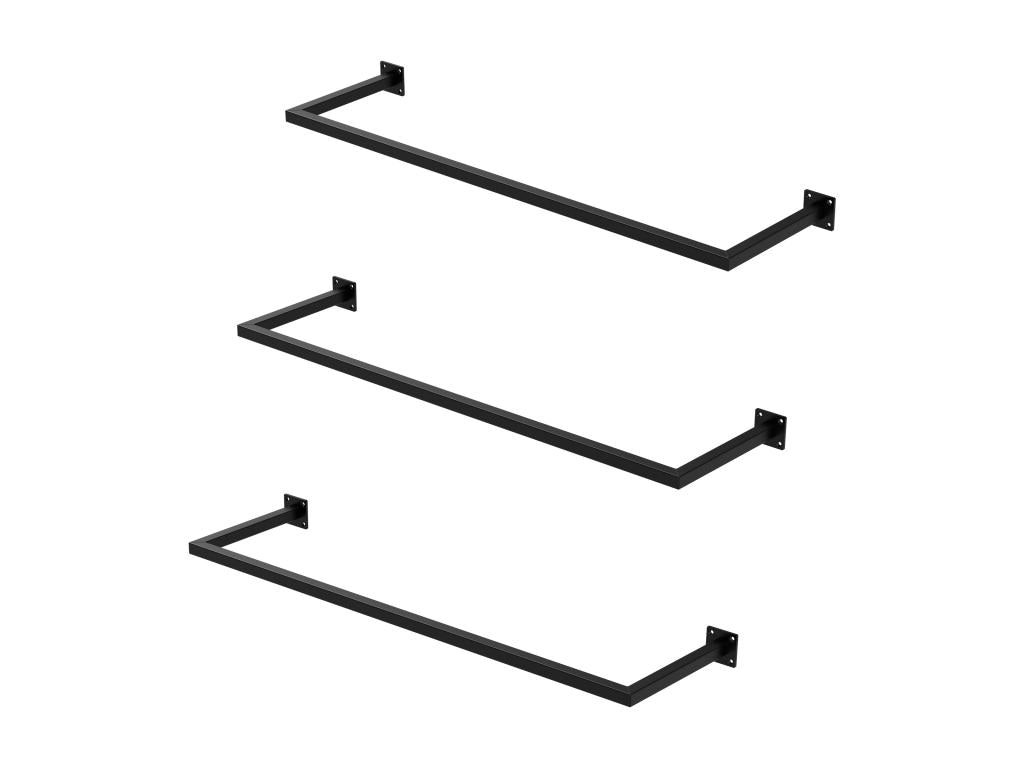 Wardrobe rail, coat rack, steel, wall-mounted coat rack