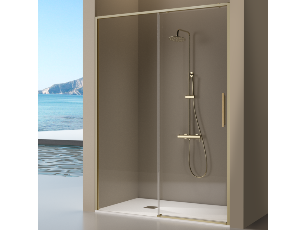 Shower Item, Glass, Clear, 90 x 190 cm