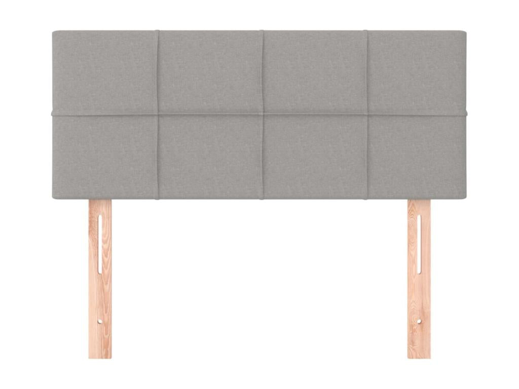 Headboard, Fabric Upholstery, Gray, 90 x 190 cm
