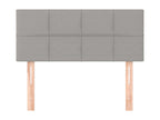 Headboard, Fabric Upholstery, Gray, 90 x 190 cm