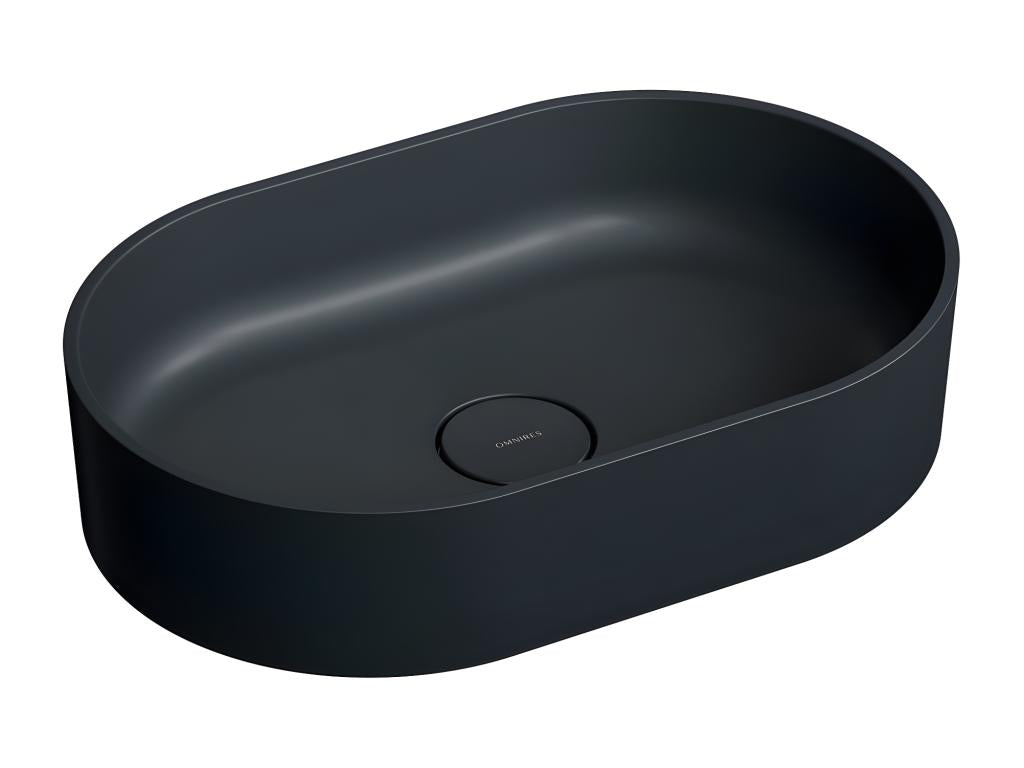 Bathroom Sink, Black, 55 x 36 cm
