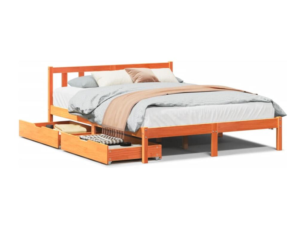 Mattress, Wood, Brown, 140 x 190 cm