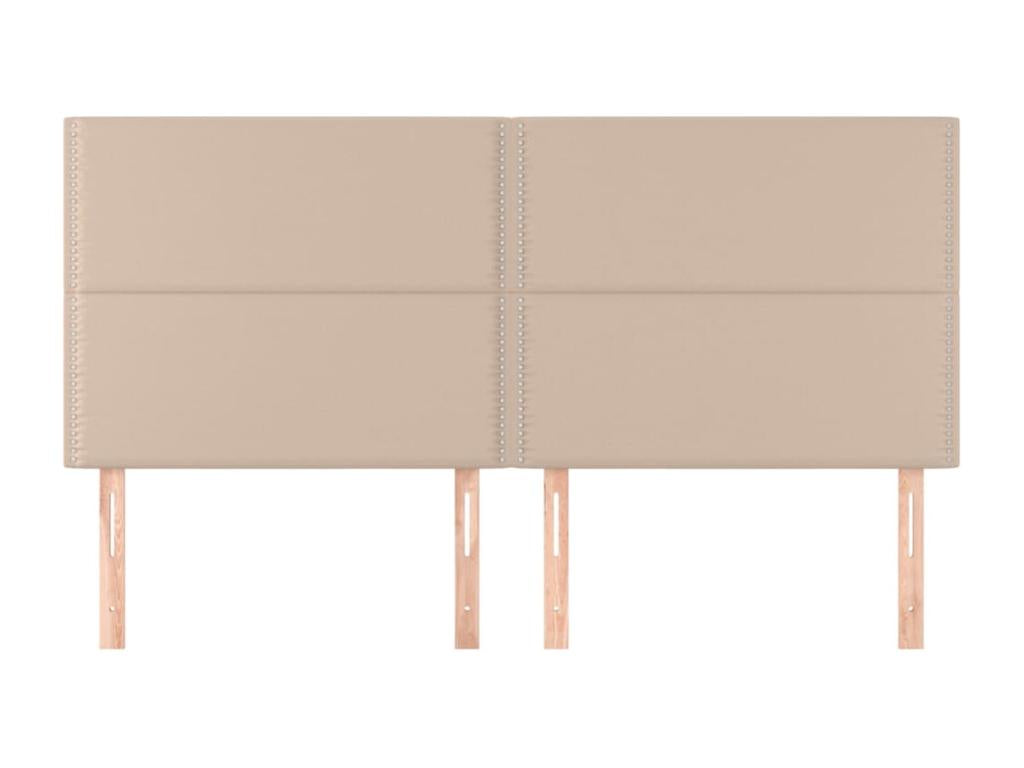 4-piece Cappuccino headboard set, 90x5x78/88 cm, faux leather