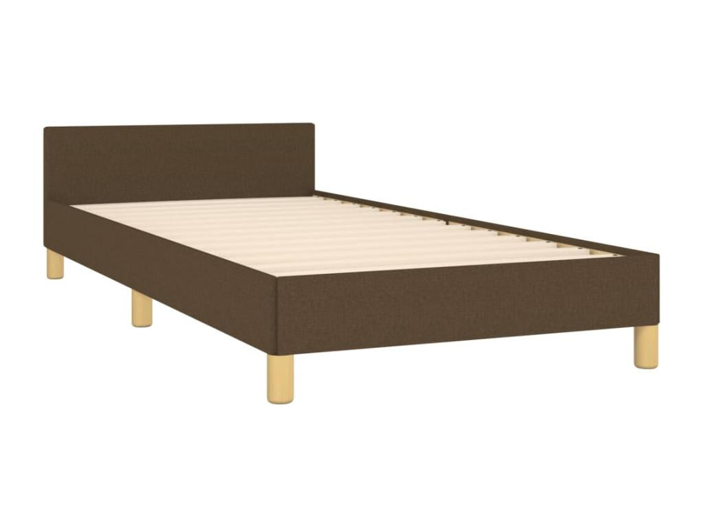 Bed Base, Fabric, Brown, 100 x 200 cm