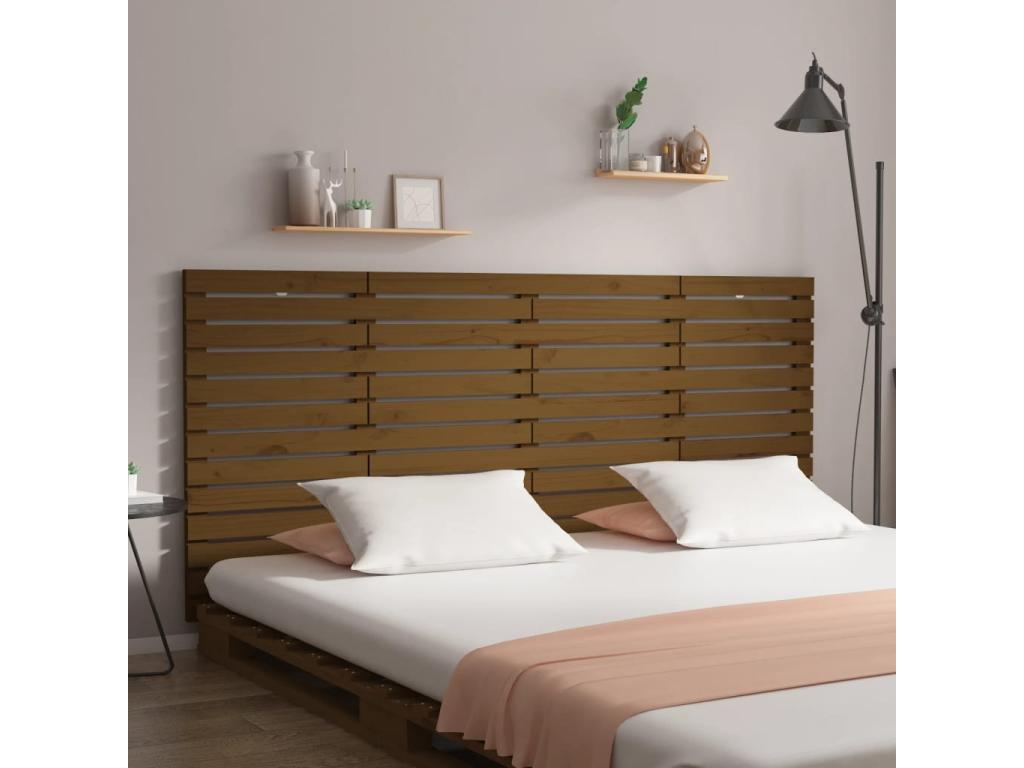 Headboard, Wood, Brown, 200 x 200 cm