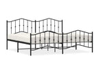 Bed Base, Metal, Black, 193 x 203