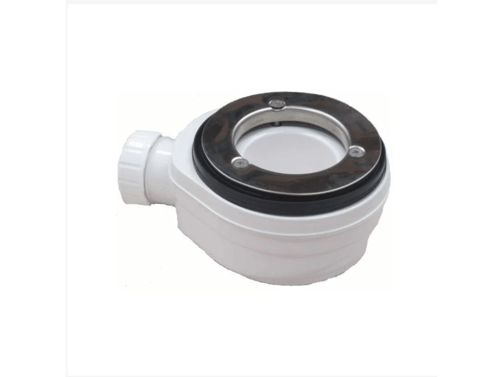 Shower Tray, Resin, Black, 85 x 100 cm