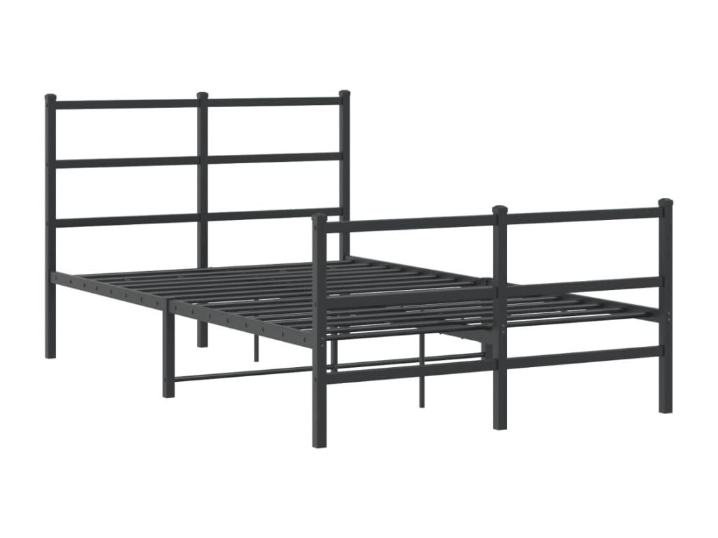 Mattress, Metal, Black, 120 x 190 cm