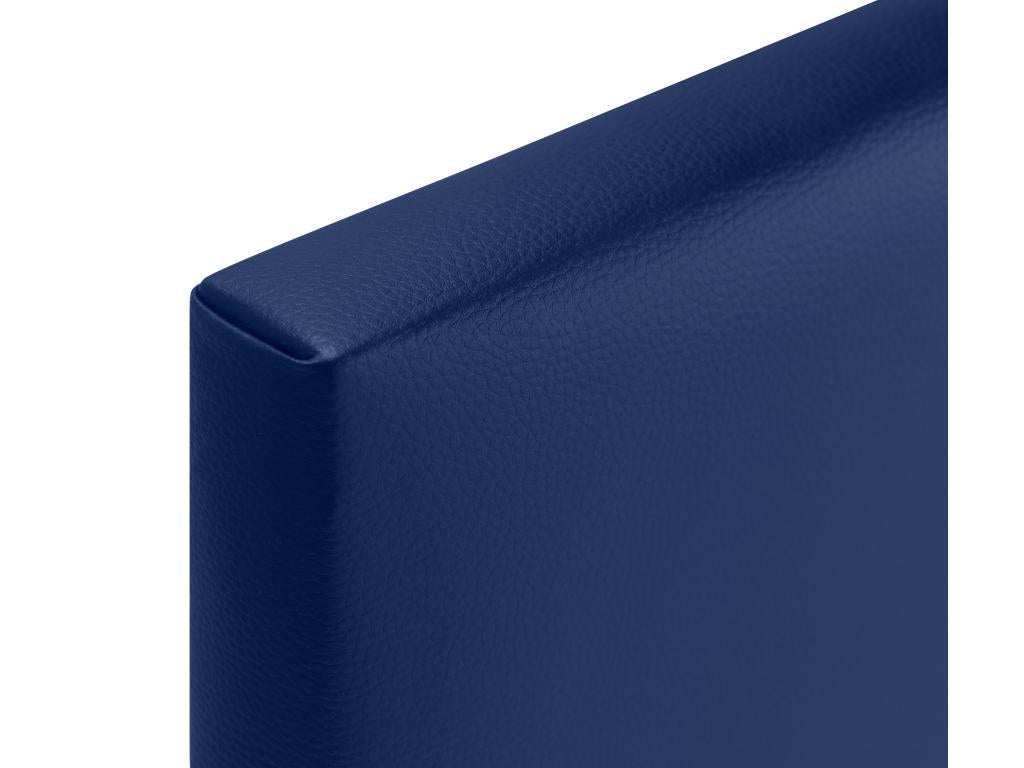 Headboard, Faux Leather Upholstery, Blue, 105 x 105 cm