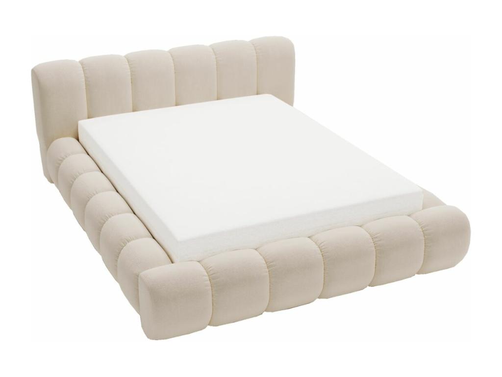 Mattress, Velvet, Beige, 140 x 200