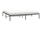 Bed Base, Metal, Black, 180 x 200 cm