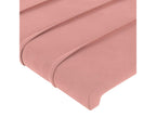 4-piece headboard set, pink, 80x5x78/88 cm, velvet
