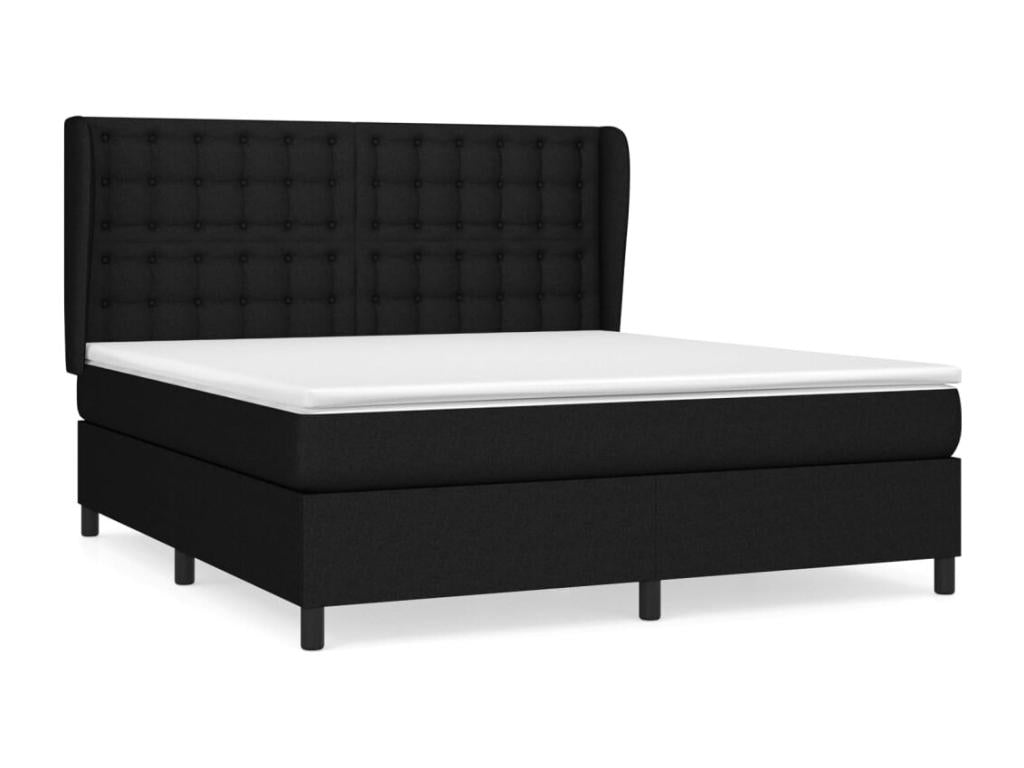 Mattress, Fabric, Black, 180 x 200 cm