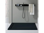 Shower Tray, Resin, Black, 150 x 70 cm