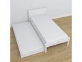Bed Base, Wood, White, 100 x 190