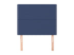 2-piece headboard set, blue, 100x5x78/88 cm, fabric
