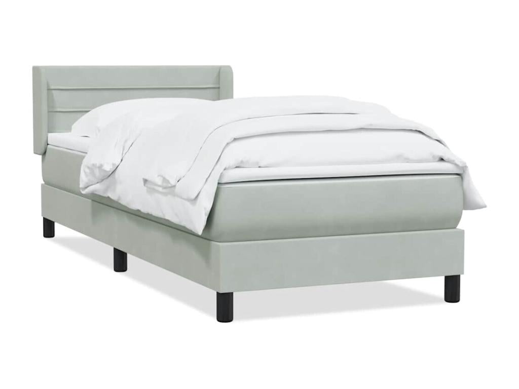 Mattress, Velvet, Gray, 90 x 210 cm
