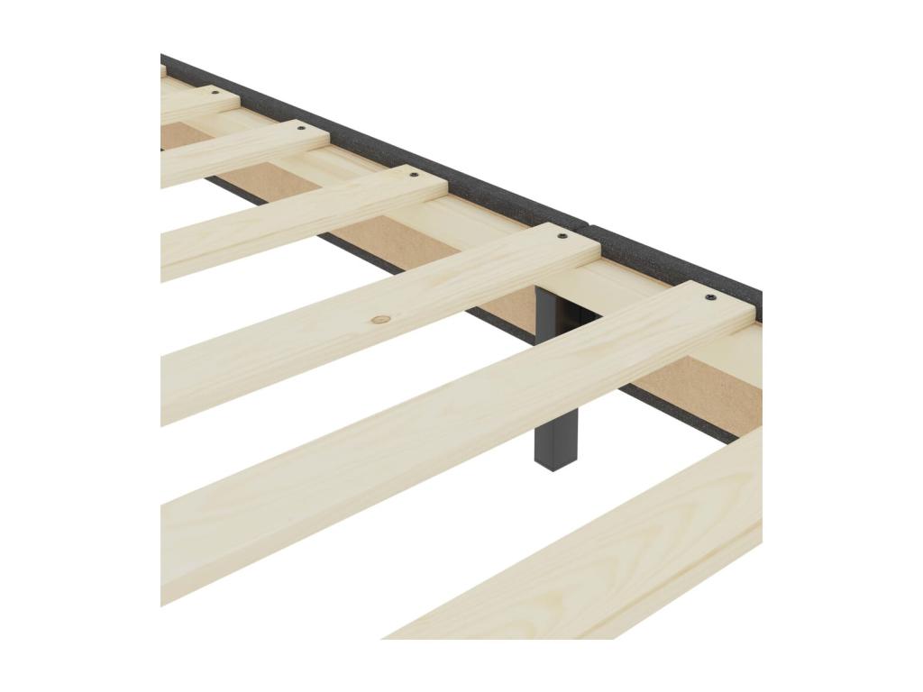 Bed Base, Fabric, Dark Gray, 200 x 200 cm