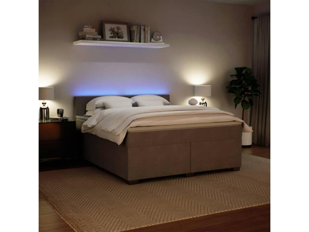 Mattress, Velvet, Gray, 180 x 200 cm