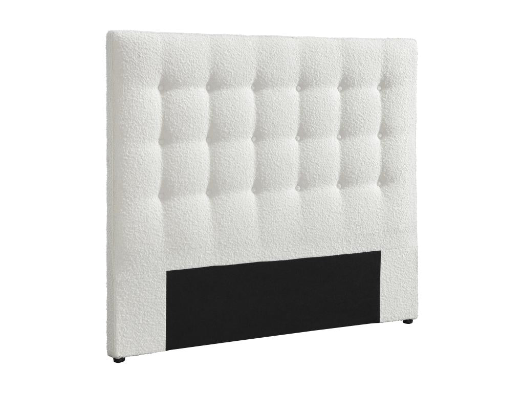 Headboard, Fabric Upholstery, White, 140 x 190 cm