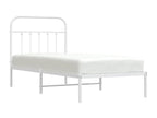 Bed Base, Metal, White, 90 x 190 cm